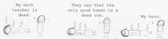 dead teachers can't assign homework